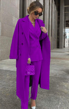 Carica l'immagine nel visualizzatore di Gallery, Cappotto+Giacca+Pantaloni, Coordinato tre pezzi made in italia Vestibilità Regolare