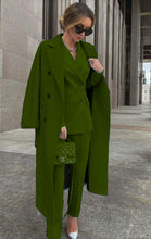 Carica l'immagine nel visualizzatore di Gallery, Cappotto+Giacca+Pantaloni, Coordinato tre pezzi made in italia Vestibilità Regolare