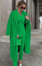 Carica l&#39;immagine nel visualizzatore di Gallery, Cappotto+Giacca+Pantaloni, Coordinato tre pezzi made in italia Vestibilità Regolare
