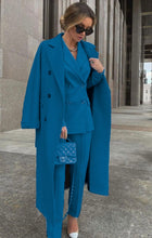 Carica l&#39;immagine nel visualizzatore di Gallery, Cappotto+Giacca+Pantaloni, Coordinato tre pezzi made in italia Vestibilità Regolare
