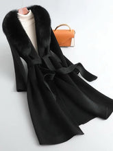 Carica l&#39;immagine nel visualizzatore di Gallery, Cappotto Collo Ecopelliccia Foderato
